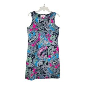 Jude Pink Blue Paisley Dress​